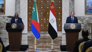 الرئيس السيسى: اتفقنا على تعزيز التعاون مع جمهورية القمر المتحدة 