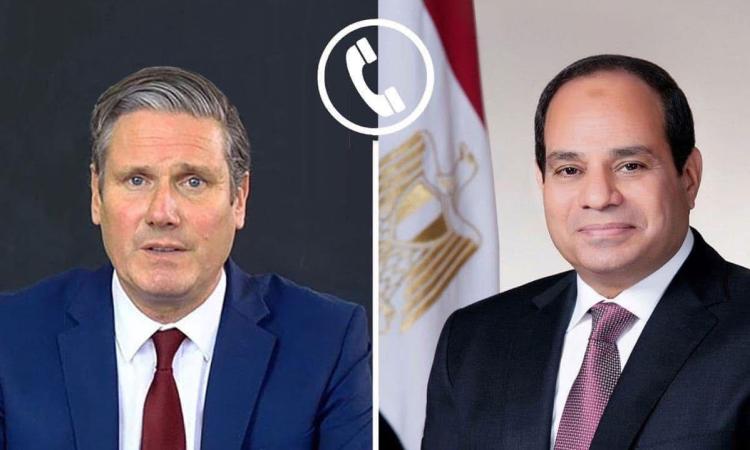 الرئيس السيسي يثمن الموقف البريطاني الإيجابي تجاه تطورات القضية الفلسطينية 