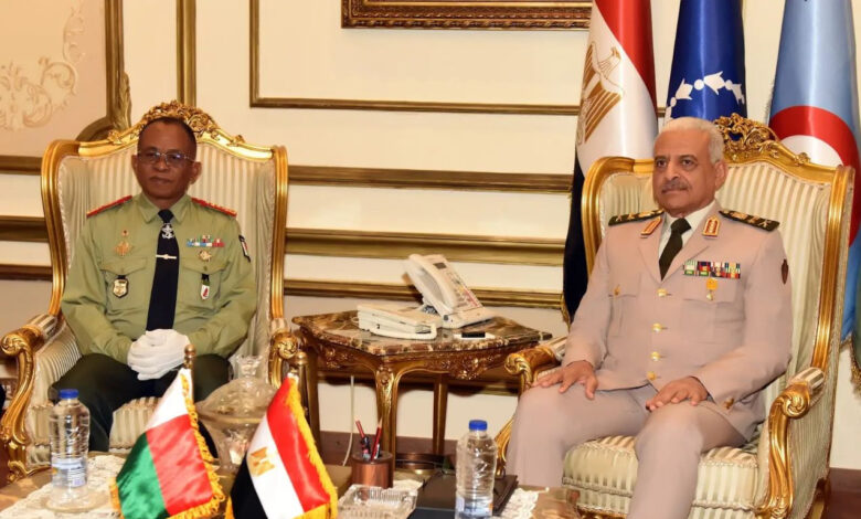 وزير الدفاع ونظيره بدولة مدغشقر يبحثان أوجه التعاون العسكري بين البلدين  