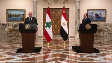 الرئيس السيسي يوجه رسالة للمجتمع الدولي بشأن إعادة إعمار لبنان 