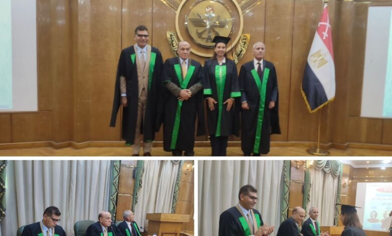 اللواء دكتور سمير فرج يحضر مناقشة رسالة ماجستير للباحثة ايمان عبد القادر من التليفزيون المصرى 