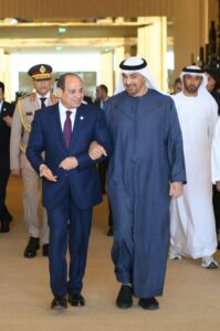 الرئيس السيسي وبن زايد يؤكدان أهمية حماية أمن وسيادة لبنان وسوريا والسودان وليبيا واليمن والصومال 