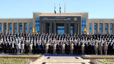 الأكاديمية العسكرية المصرية تنظم مراسم الإحتفال بتخرج دورات تدريبية جديدة من العاملين بوزارتى النقل والمالية بعد إنتهاء فترة تأهيلهم 