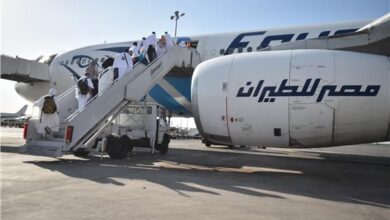 اليوم مصر للطيران تطلق أولى رحلات عودة الحجاج من الأراضي المقدسة 