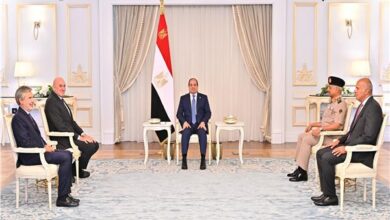 الرئيس عبدالفتاح السيسي يستقبل وزير الدفاع الإيطالي