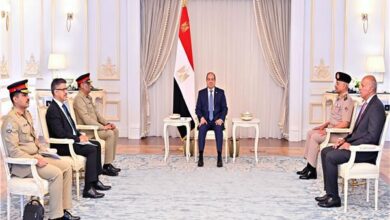 الرئيس السيسي يستقبل رئيس هيئة الأركان الباكستاني لبحث تعزيز التعاون العسكرى والامنى