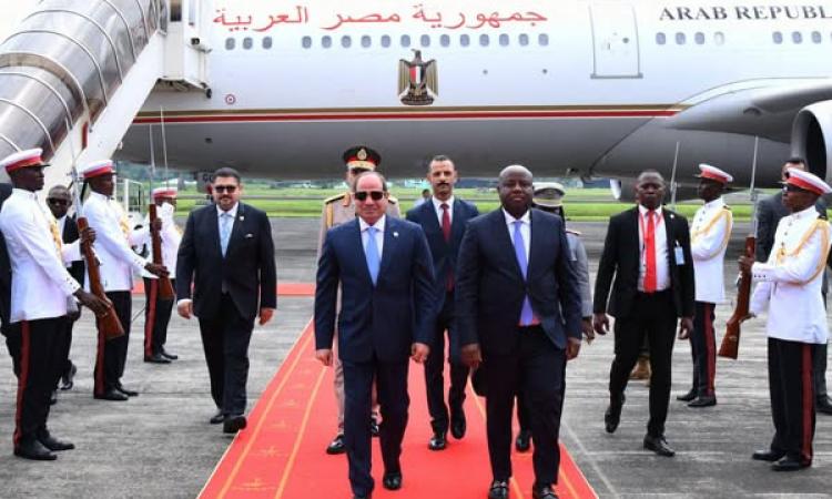  الرئيس السيسي يصل غينيا للمشاركة بالقمة التنسيقية للاتحاد الأفريقي 