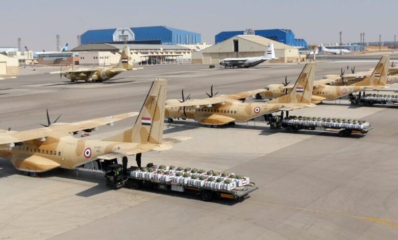 المتحدث العسكرى: إستمراراً لتوجيهات السيد الرئيس السيسى مصر تواصل أعمال الإسقاط الجوى للمساعدات الإنسانية على قطاع غزة