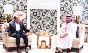 الرئيس السيسي وولى العهد السعودي يبحثان القضايا الاقليمية والدولية
