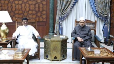 "الطيب" يبحث مع رئيس جامعة الملك فيصل بتشاد سبل دعم الأزهر للشعب التشادي
