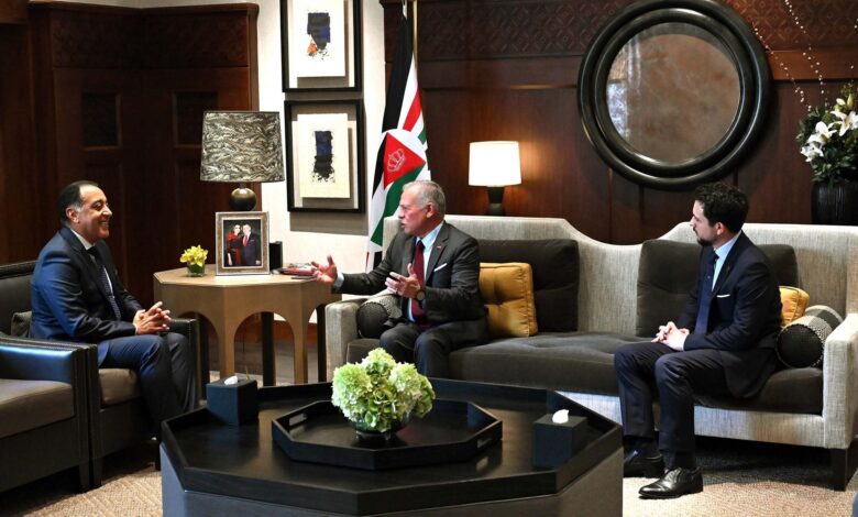 الملك عبد الله يؤكد اعتزازه بقوة ومتانة العلاقات التاريخية بين مصر والأردن