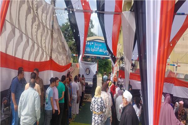 اقبال متزايد علي لجان انتخابات مجلس الشيوخ 2025 بدمياط