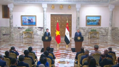 رئيس فيتنام: نستهدف حجم تبادل تجارى مع مصر بقيمة مليار دولار الفترة المقبلة 