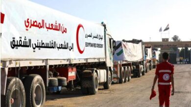الهلال الأحمر المصري: القافلة الـ16من"زاد العزة"تحمل 2400طن مساعدات غذائية