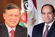 الرئيس السيسي والعاهل الأردني يدينان بشدة الاعتداء الإسرائيلي على قطر 