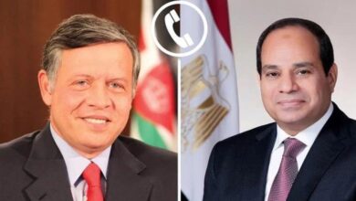 الرئيس السيسي والعاهل الأردني يدينان بشدة الاعتداء الإسرائيلي على قطر