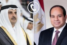 الرئيس السيسي يؤكد دعم مصر لما تتخذه قطر من إجراءات لحماية أمنها