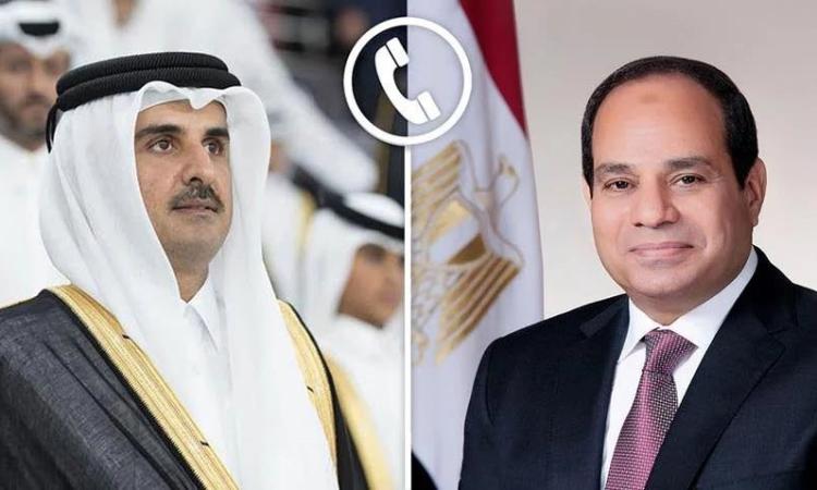 الرئيس السيسي يؤكد دعم مصر لما تتخذه قطر من إجراءات لحماية أمنها