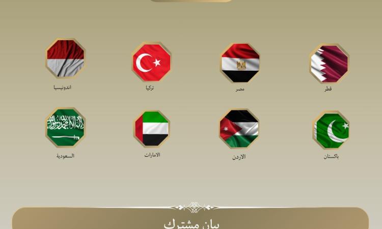 بيان مشترك لوزراء خارجية مصر و 7 دول عربية وإسلامية حول خطة ترامب لإنهاء الحرب في غزة
