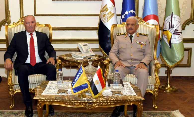 وزير الدفاع والإنتاج الحربى يلتقى وزير الدفاع لدولة البوسنة والهرسك