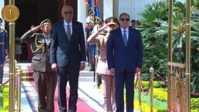 مراسم استقبال رسمية لرئيس جمهورية سنغافورة بقصر الاتحادية