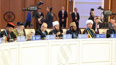 وزيرالأوقاف يشهد الجلسة الافتتاحية للقمة الدولية لزعماء الأديان في «أستانا»