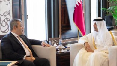 رئيس مجلس الوزراء ووزير الخارجية القطري يستقبل سفير مصر في الدوحة 