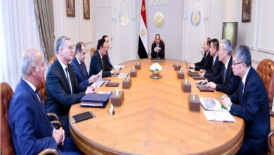 السيسي يستقبل رئيس مجلس إدارة مجموعة الصين الوطنية للهندسة الكيميائية 