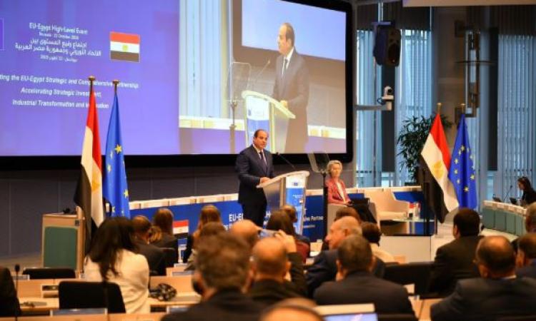 الرئيس السيسي: مصر حمت أوروبا من تداعيات الهجرة غير الشرعية 
