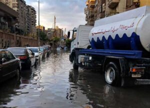 أمطار غزيرة مفاجئة على مناطق متفرقة من الإسكندرية 