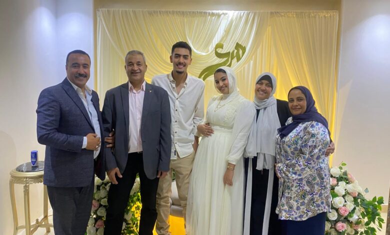 الف مبرووك الخطوبة السعيدة للعروسان شهد وعبد الرحمن