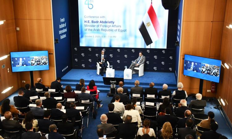 وزير الخارجية يشارك في جلسة حوارية بالمعهد الفرنسي للعلاقات الدولية