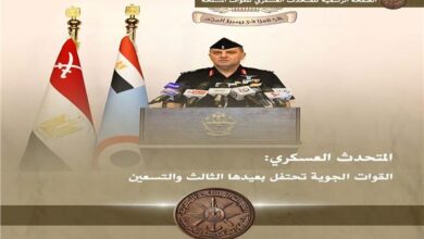 المتحدث العسكرى : القوات الجوية تحتفل بعيدها الثالث والتسعين