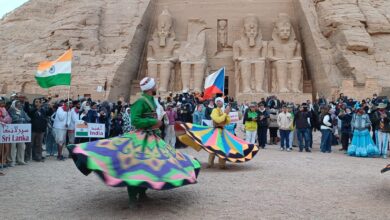 مدينة أبوسمبل تتزين للاحتفال بـ تعامد الشمس.. محافظ أسوان يوجه بتزيين المدينة السياحية لاستضافة الأفواج 