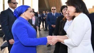 السيدة انتصار السيسى: أشعر بالفخر باستقبال قرينة الرئيس الكوري بالمتحف الكبير