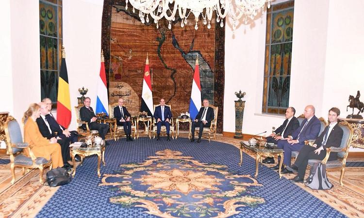 الرئيس السيسي يؤكد على متانة العلاقات بين مصر ودول تجمع البنلوكس 