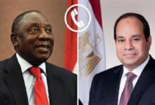 الرئيس السيسي ورئيس جنوب إفريقيا يؤكدان عمق العلاقات بين البلدين