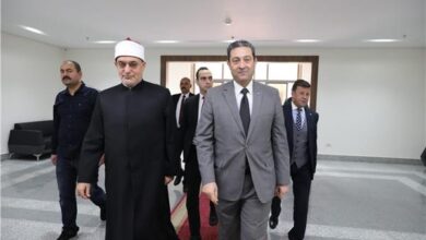 محافظ دمياط يستقبل المفتي لبحث إنشاء فرع للدار