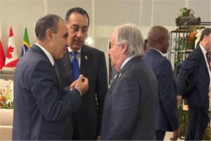 جوتيريش يثمن جهود مصر الحثيثة في العمل من أجل إحلال السلام بالمنطقة 