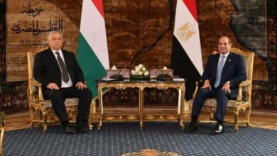 الرئيس السيسي يستقبل رئيس وزراء دولة المجر