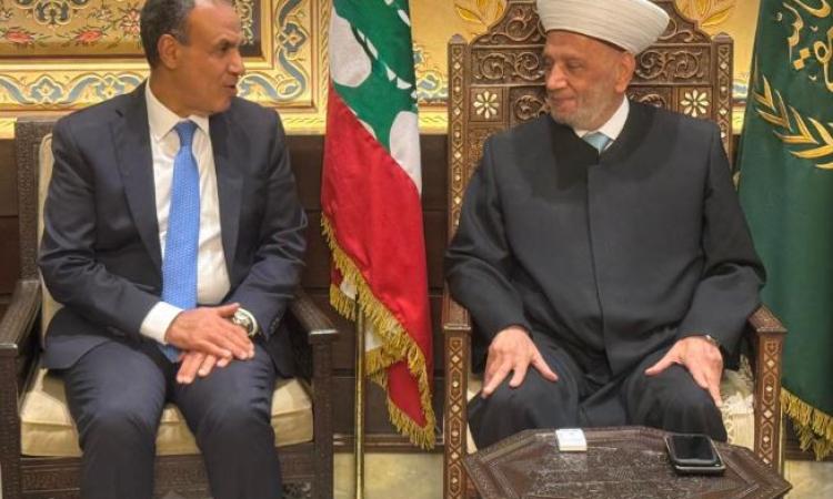 "عبد العاطي" يؤكد حرص القاهرة على مواصلة تعزيز التعاون مع دار الفتوى اللبنانية 