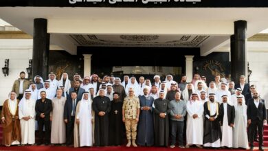 قيادة الجيش الثانى الميدانى تستقبل شيوخ وعواقل وممثلى المجتمع المدنى بشمال سيناء