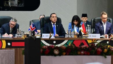 رئيس الوزراء يشارك في فعاليات الجلسة الافتتاحية لقمة مجموعة العشرين بجوهانسبرج