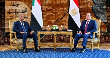 الرئيس السيسي والبرهان يبحثان الأوضاع بمنطقتي حوض النيل والقرن الإفريقي ..جمهورية مصر العربية: خطوطاً حمراء لا يمكن السماح بتجاوزها الأمن القومي المصري يرتبط ارتباطًا مباشرا بالأمن القومي السوداني