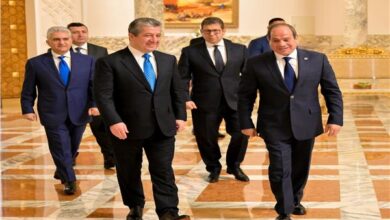 الرئيس السيسي يشيد بجهود الدولة العراقية وسلطات إقليم كردستان لإحلال الاستقرار بالمنطقة 