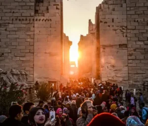  الشمس تتعامد على معابد الكرنك مُعلنة بداية فصل الشتاء