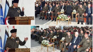 وزير الدفاع يشهد مناقشة البحث الرئيسى للأكاديمية العسكرية 