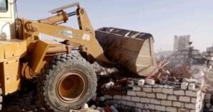 إزالة 23 حالة تعد على الأراضى ضمن الموجة 28 بالوادى الجديد 