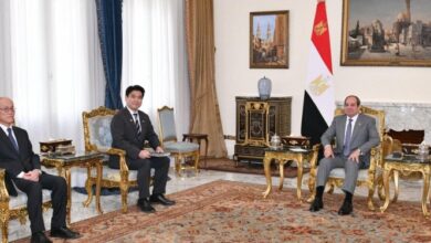 الرئيس السيسى يستقبل وزير التعليم والثقافة والرياضة والعلوم والتكنولوجيا اليابانى.. ويشيد بمساهمة طوكيو البارزة فى مشروع إنشاء المتحف المصرى الكبير