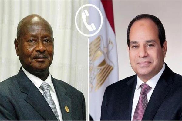 الرئيس السيسي يهنئ نظيره الأوغندي بمناسبة إعادة انتخابه رئيسًا للبلاد 